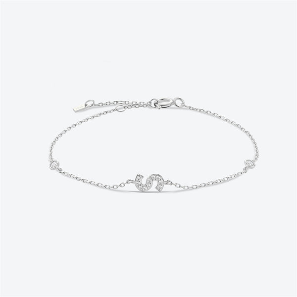 Initial Letter Charm Bracelet