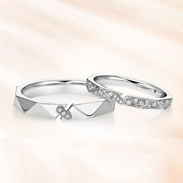 Rhombus Couple Matching Ring