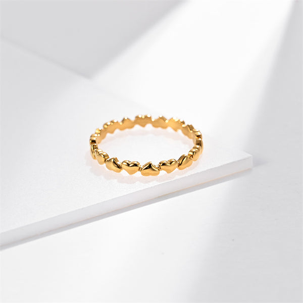 Classic Heart Stacking Band Ring