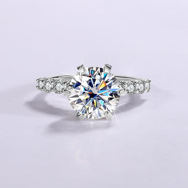 Six-Prong Moissanite Wedding Ring