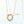 Color Gemstone Cicle Charm Necklace