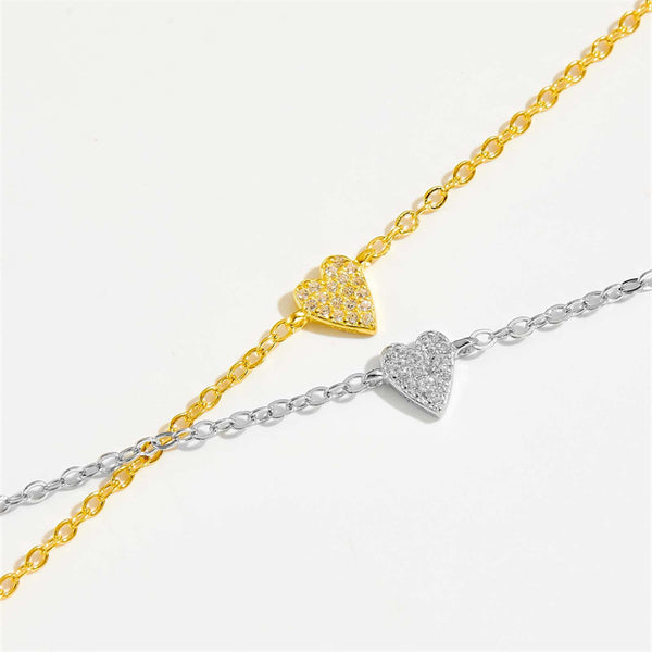 Single Heart Charm Bracelet