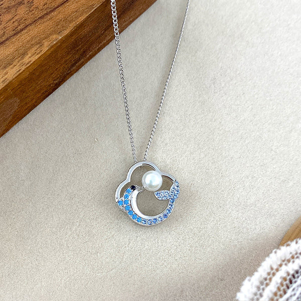 Blue Dolphin Pearl Necklace