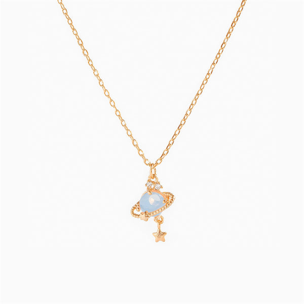 Planet Star Pendant Necklace