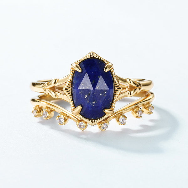 Vintage Lapis Lazuli Stacking Ring