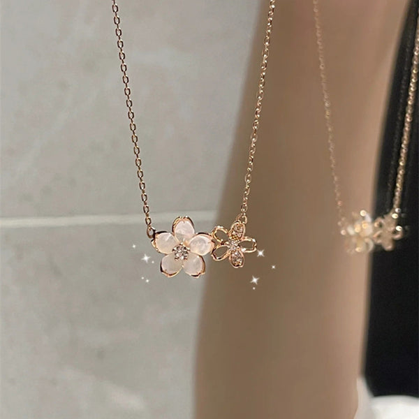 Cherry Blossom Charm Necklace