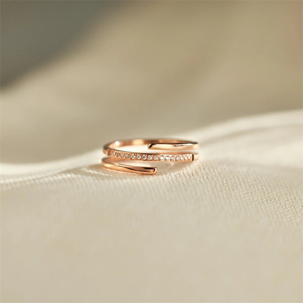 Three Row Stacking Band Ring