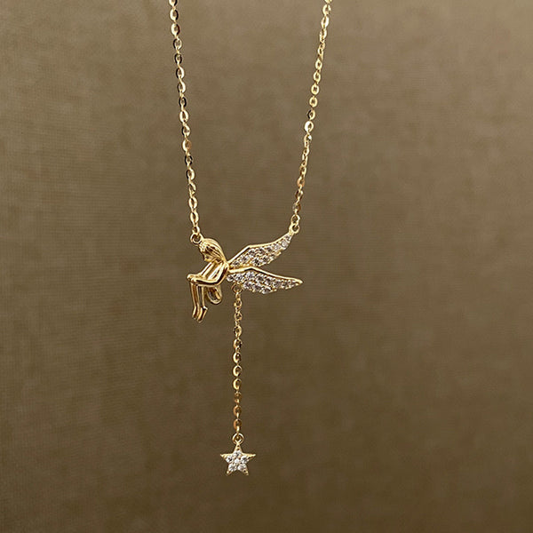 Gold Fairy Star Necklace