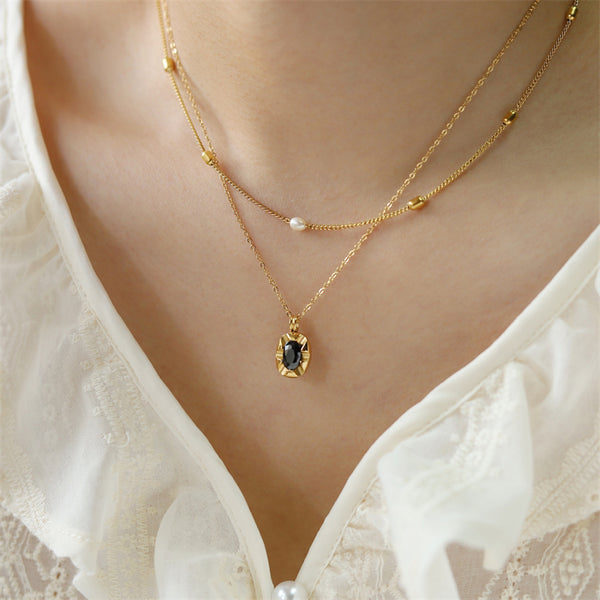 Stackable Natural Pearl Necklace