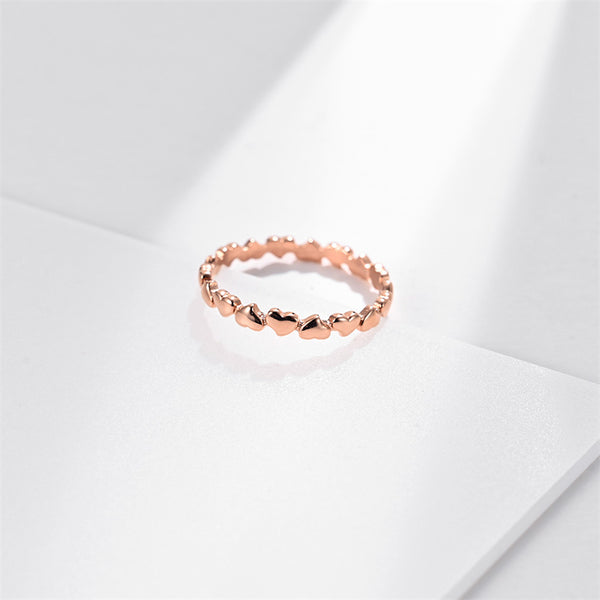 Classic Heart Stacking Band Ring