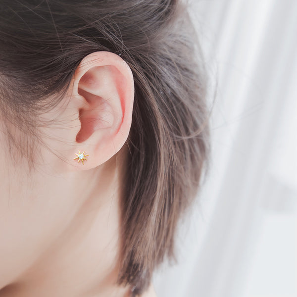 Dainty Tiny Small Star Stud Earrings