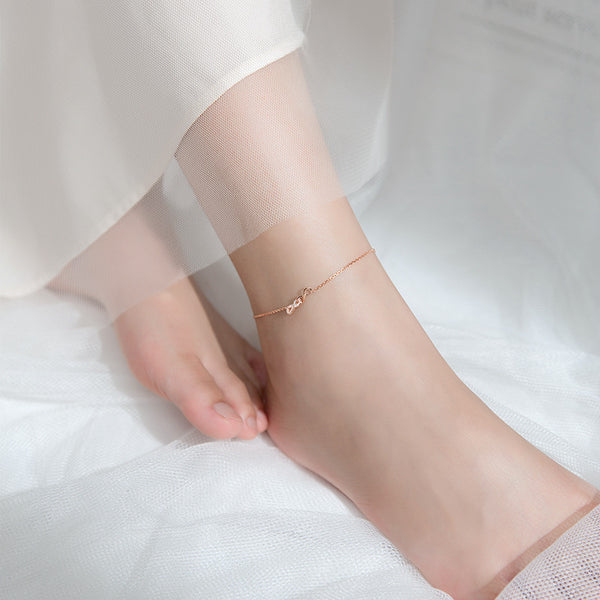 Mobius Strip Infinity Charm Anklet