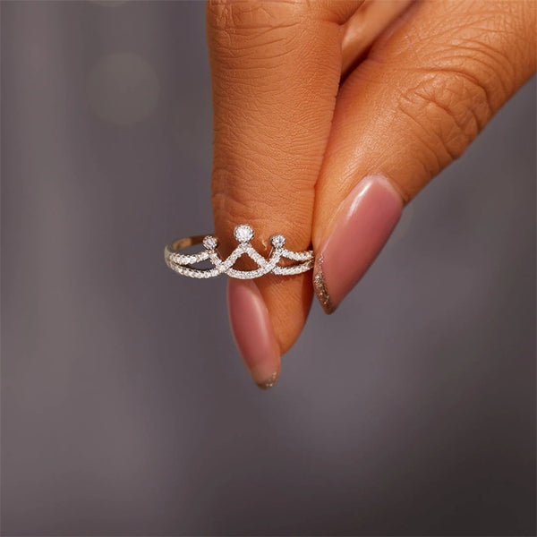 Dainty Princess Crown Ring