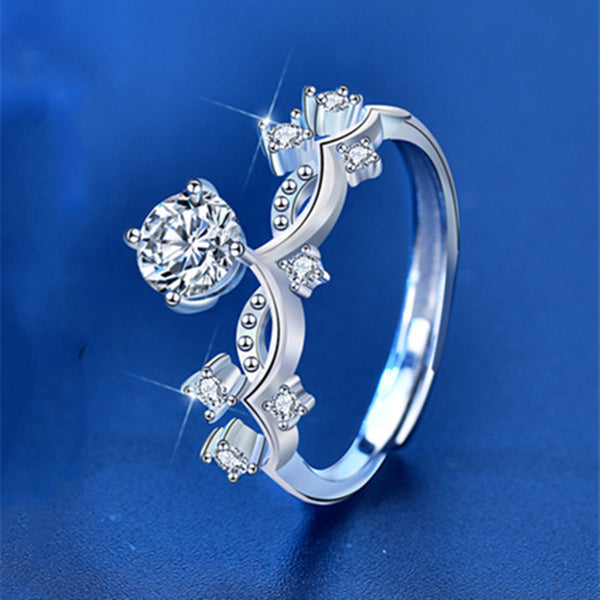 Moissanite Knight Princess Couple Ring