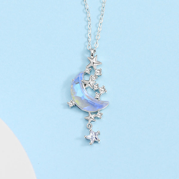 Dainty Moon Star Necklace