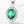 Lab Grown Emerald Halo Pendant Necklace