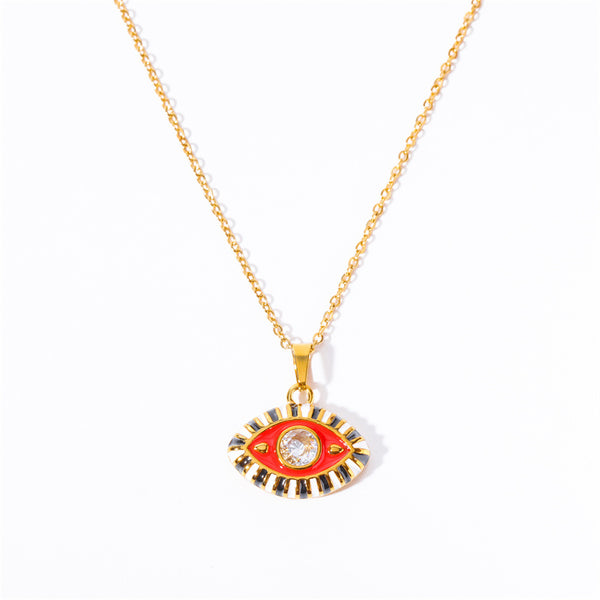 Colorful Evil Eye Charm Necklace