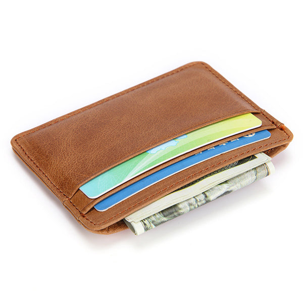 Leather Credit Card Holder Wallet