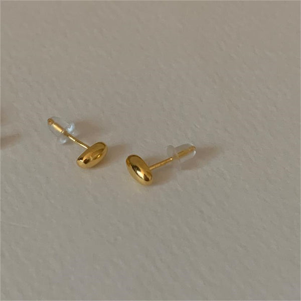 Mini Oval Stud Earrings