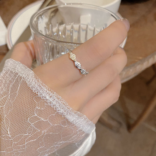 Dainty Seashell Open Ring