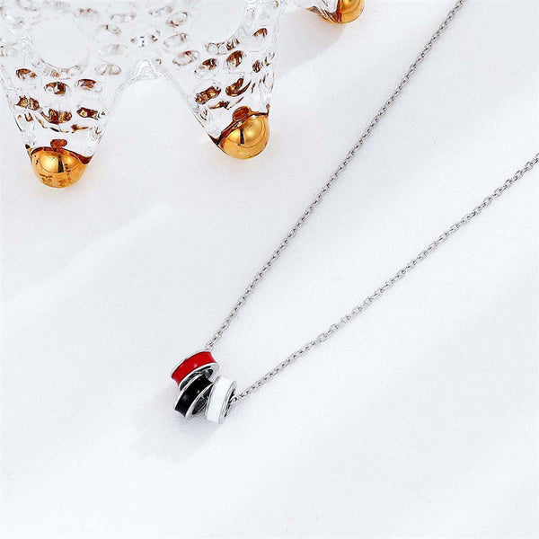 Classic Tricolor Ring Necklace