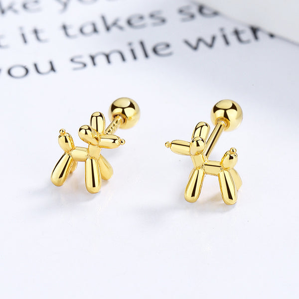 Balloon Dog Stud Earrings