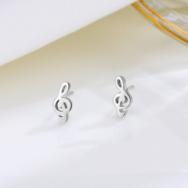 Cute Musical Note Stud Earrings