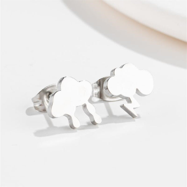 Weather Cloud Stud Earrings