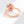 Peach Blossom Fidget Spinner Ring