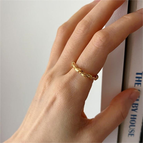 Minimalist Twist Stacking Ring