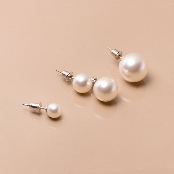 Pearl Wedding Stud Earrings