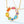 Color Gemstone Cicle Charm Necklace