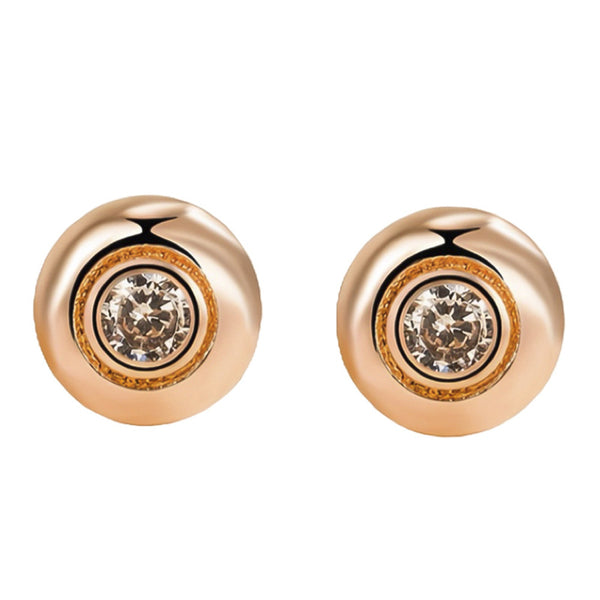 Round Bubble Stud Wedding Earrings