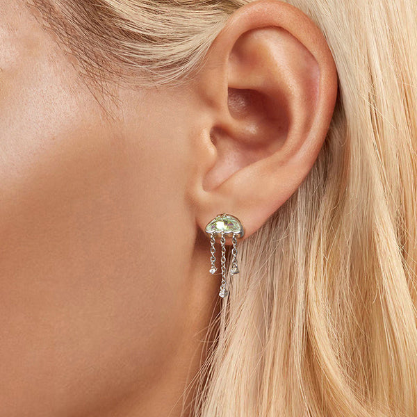 Dainty Glass Jellyfish Earring