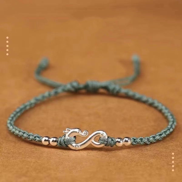 Dragon Braided Rope Couple Bracelet