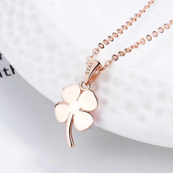 Four Leaf Clover Opal Necklace