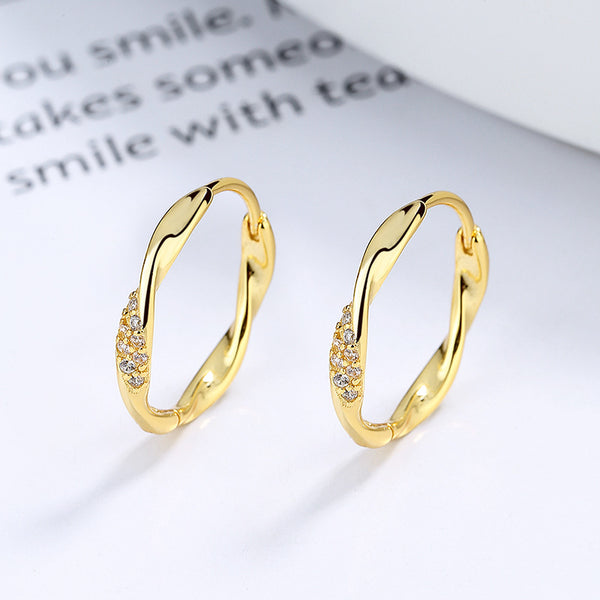 Mobius Strip Hoop Earrings