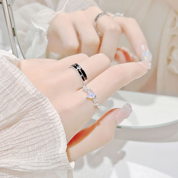 Heartbeat Heart Couple Ring