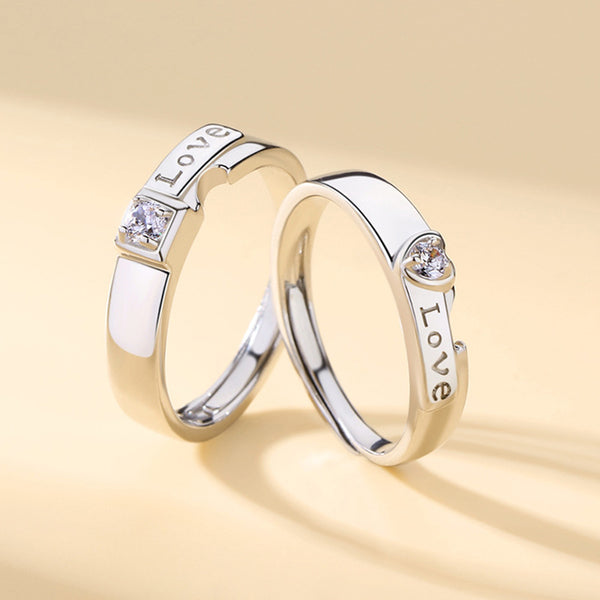 Love Heart Couple Ring