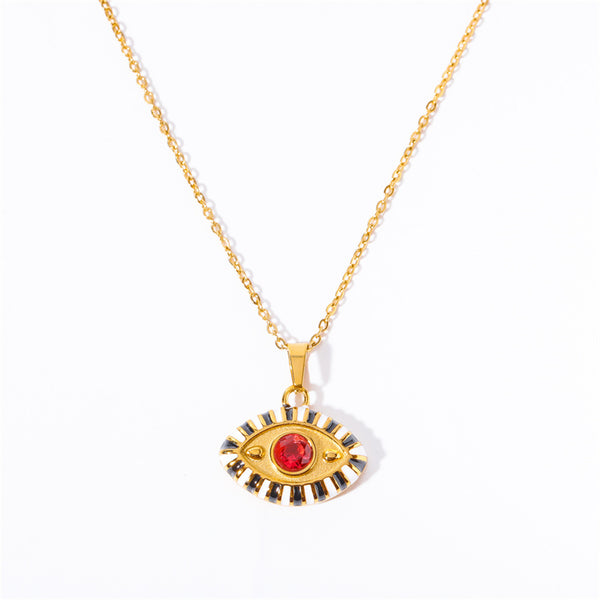 Colorful Evil Eye Charm Necklace