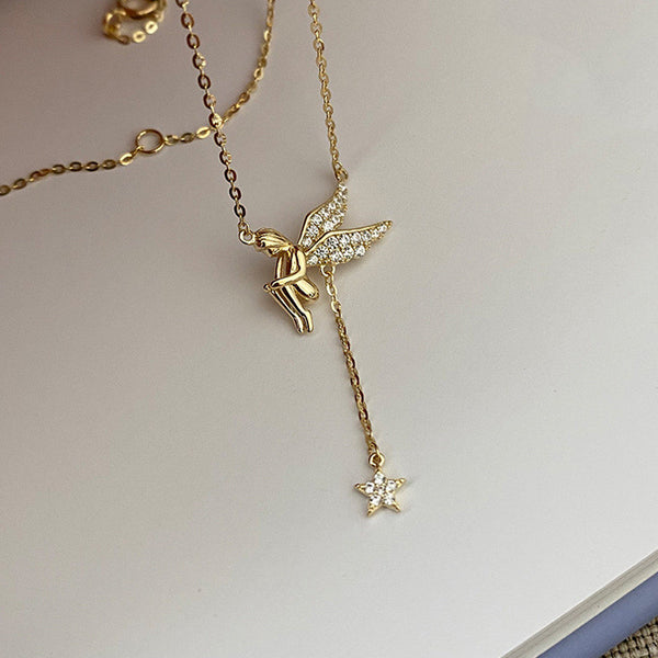 Gold Fairy Star Necklace