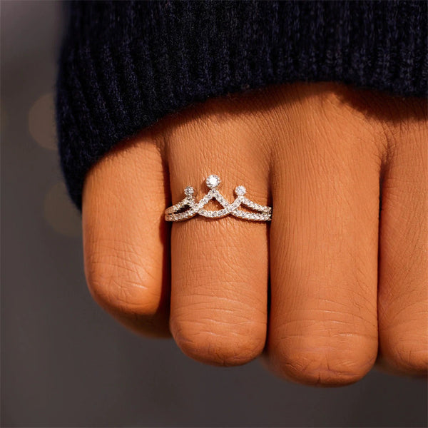 Dainty Princess Crown Ring