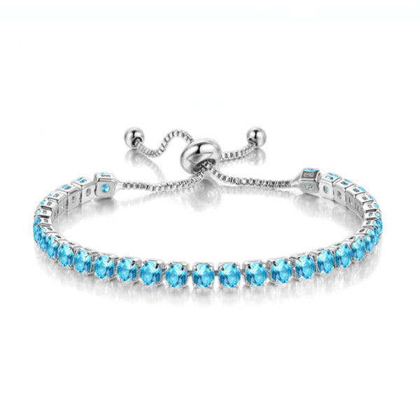 Birthstone Wedding Tennis Bracelet