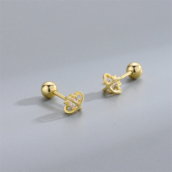 Planet Saturn Space Stud Earrings