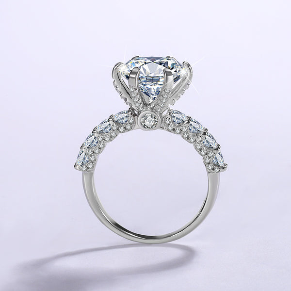 Six-Prong Moissanite Wedding Ring