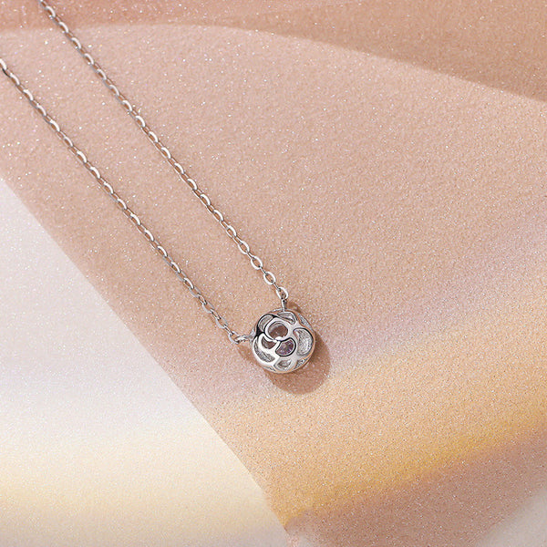 Solitaire Bubble Pendant Necklace