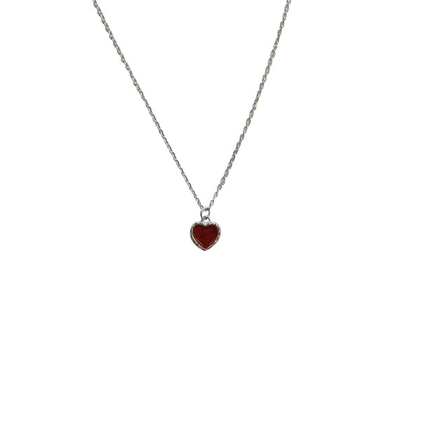 Red Heart Pendant Necklace