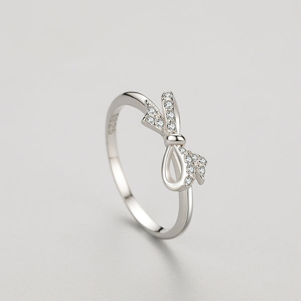 Dainty Bow Tie Bowknot Stacking Ring