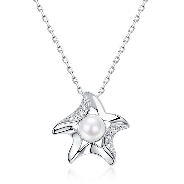 Pearl Starfish Pendant Necklace