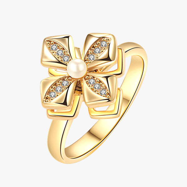 Four Leaf Clover Fidget Spinner Ring